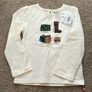 Janie and Jack equestrian shirt
